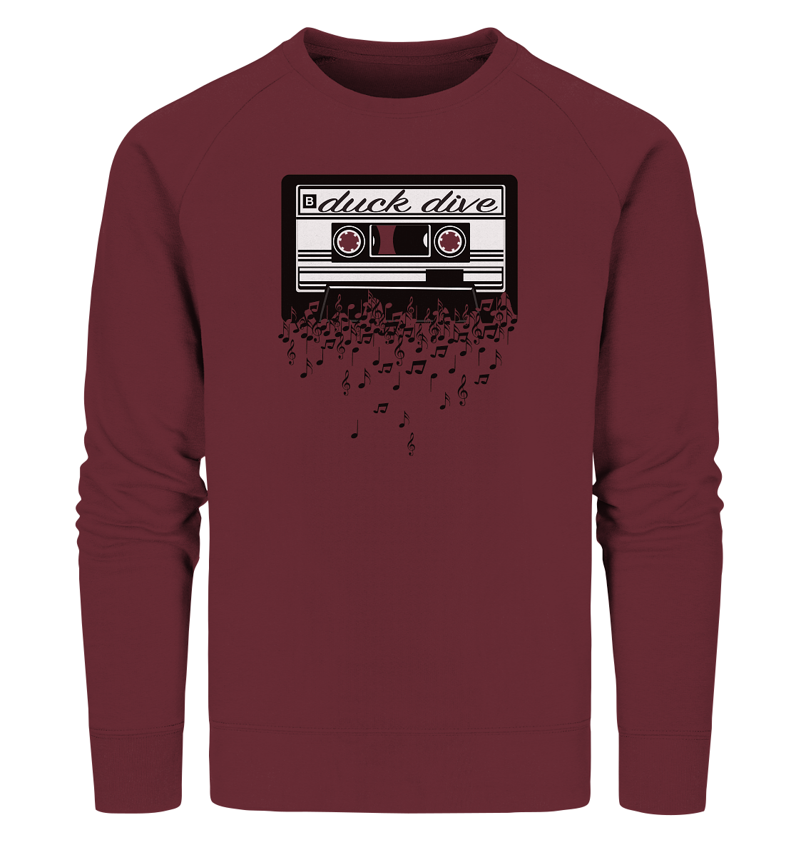 Cassette - Organic Sweatshirt - Duck Dive Clothing