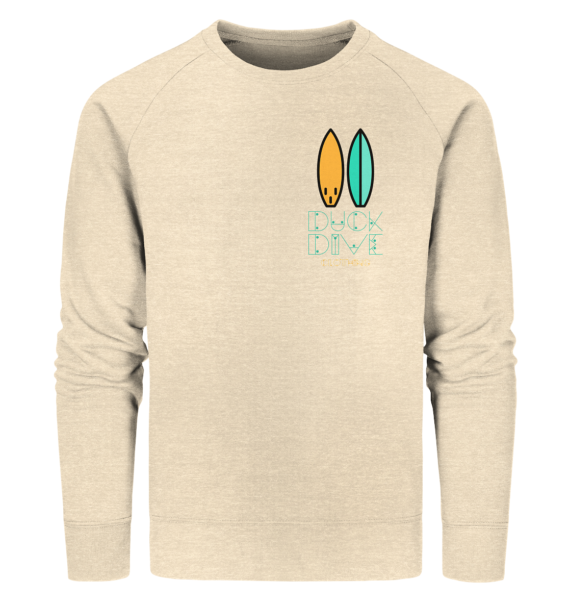 Two Surfboards - Organic Sweatshirt - Duck Dive Clothing